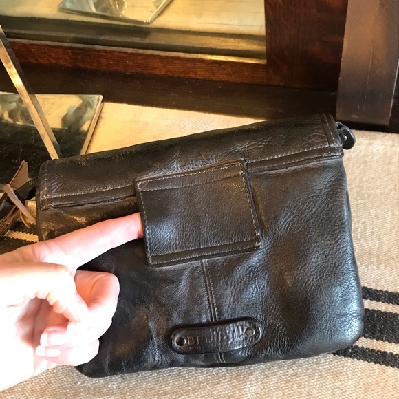 NWT Bed Stu Leather Ziggy Clutch Crossbody Belt Bag Black DD Retail $195 - Picture 6 of 15